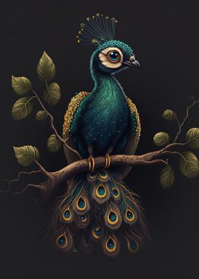 peacock chibi 