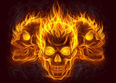 Skulls Fire