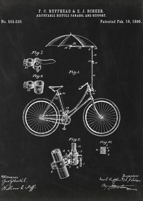 Bicycle parasol patent