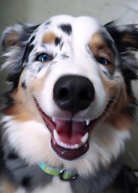 Cute smiling dog