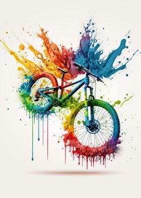 Bike watercolor 