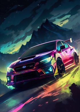 Subaru Neon Mountain Ride