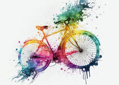 Bike watercolor 