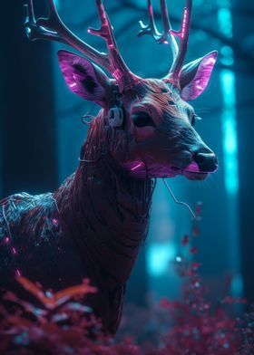 Cyberpunk deer