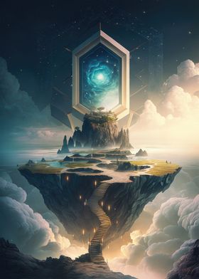 Fantasy hexagonal world