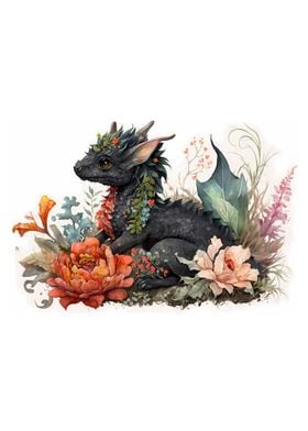 Cute Black Dragon