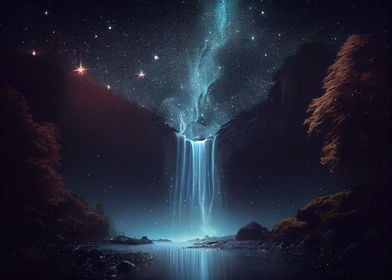 Magical waterfall