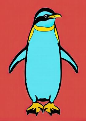 Pop Art Penguin 07