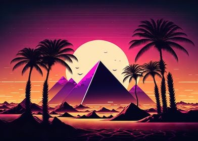 Synthwave Pyramid Dreams