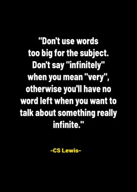 Lewis Quote About language
