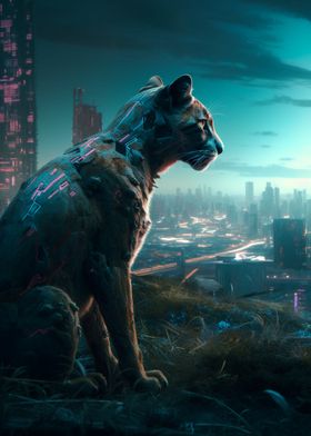 Cyberpunk Tiger