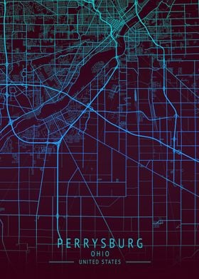 Perrysburg USA City Map