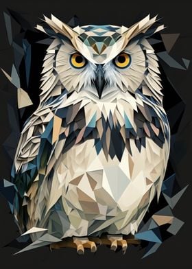 Abstract Geometric Owl