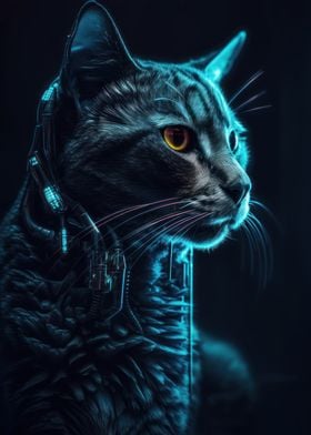 Cyberpunk Cat