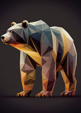 Abstract Geometric Bear