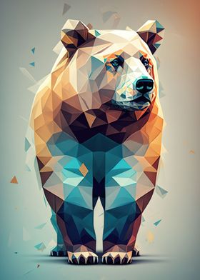 Abstract Geometric Bear