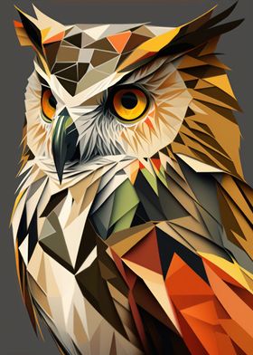 Abstract Geometric Owl