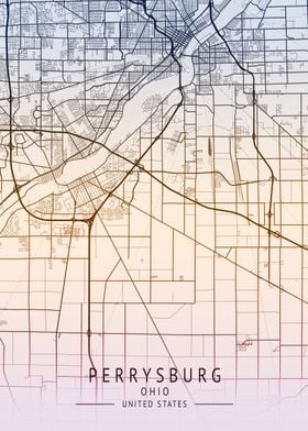 Perrysburg USA City Map