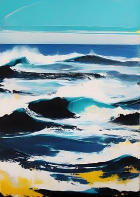 Rough Ocean Painting