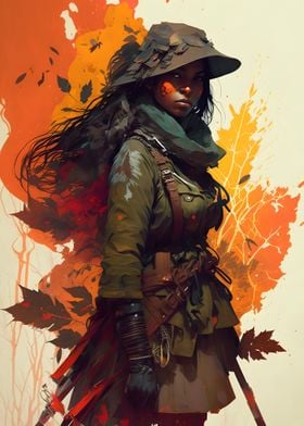 Camouflage Hunter Girl