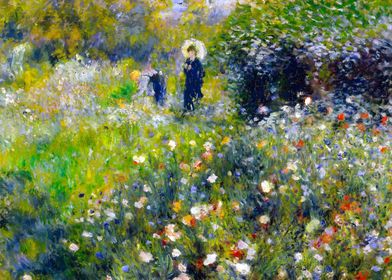 Renoir Parasol in a Garden