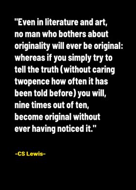 Lewis Quote about Original