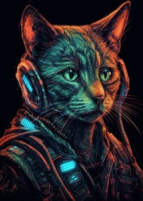 Cyberpunk Cat