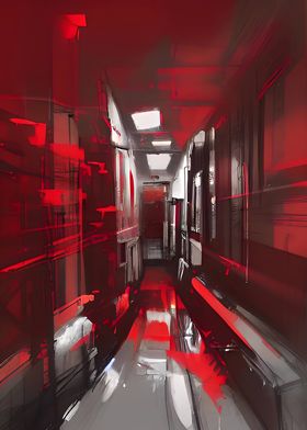 Red hallway