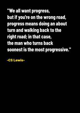 Lewis Quote about Progress