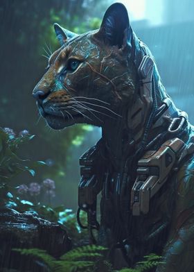 Cyberpunk Tiger