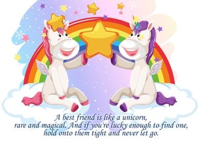 Two unicorn