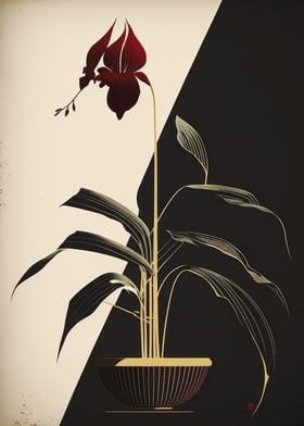 Asian Orchids Minimal Art