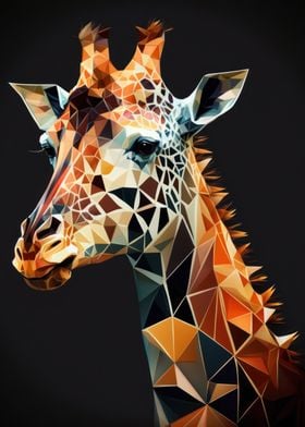 Abstract Geometric Giraffe