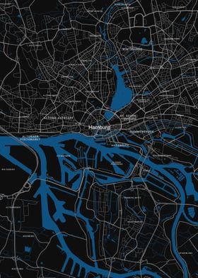 Hamburg Street Map