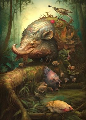 A Surreal Giant Forest Hog