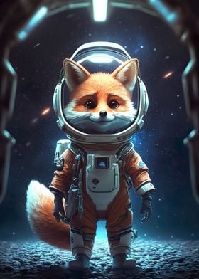 Astronaut Space Fox