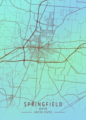 Springfield USA City Map