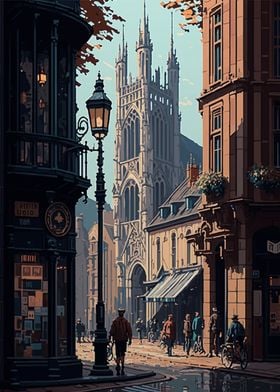 Rouen Pixel art