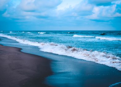 Beach at low tide