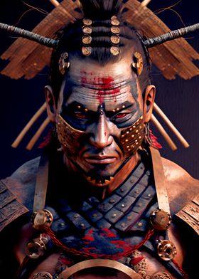 Samurai Oni Mask