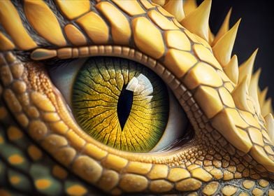 Fantasy dragon eye