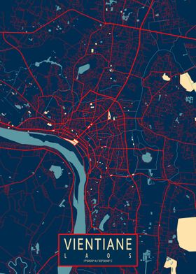 Vientiane City Map Hope