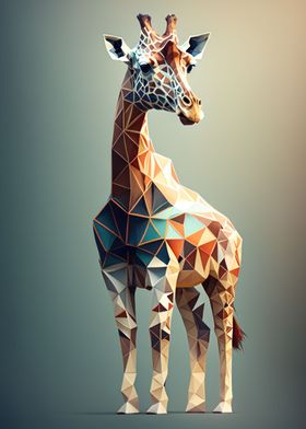 Abstract Geometric Giraffe