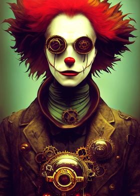 65 Steampunk Evil Clown