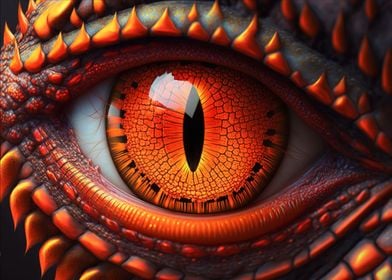 Fantasy dragon eye