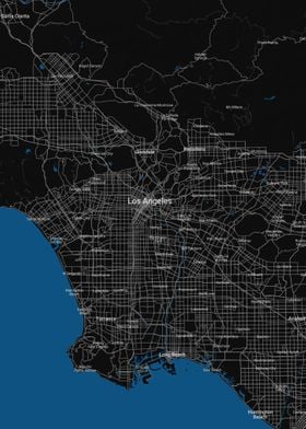 Los Angeles street map