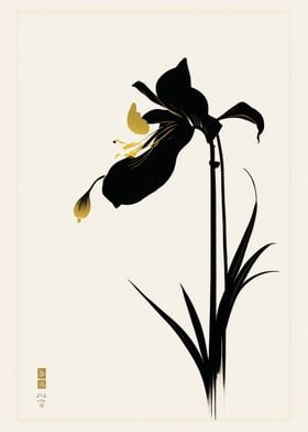 Asian Orchids Minimal Art