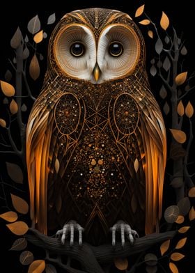 Barred Owl Art
