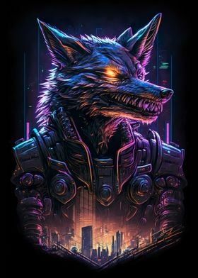 wolf human Cyberpunk