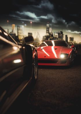 Twin F40s through the city